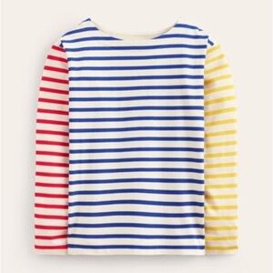 Boden Breton Sophie Hotch Potch Striped Top size 2